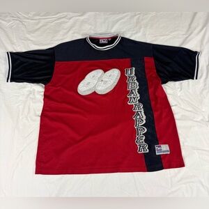 VTG Authentic Urban Rapper Mens Red Short Sleeve Jersey Size XXXL